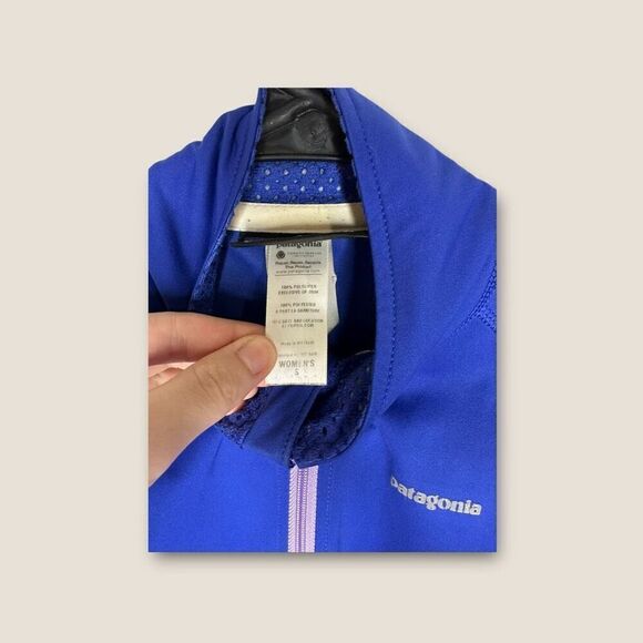 Patagonia Women’s Wind Shield Jacket Harvest Moon blue Size Small - Picture 10 of 11
